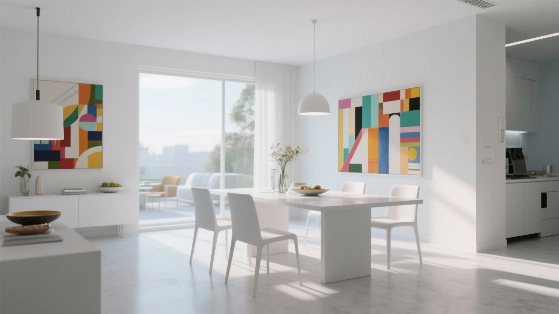 3. Crisp White Modern