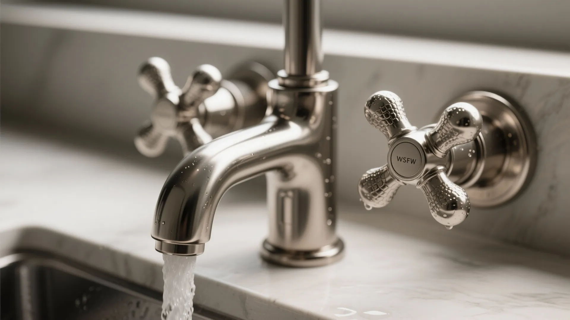 3. Cross handles with modern finishes