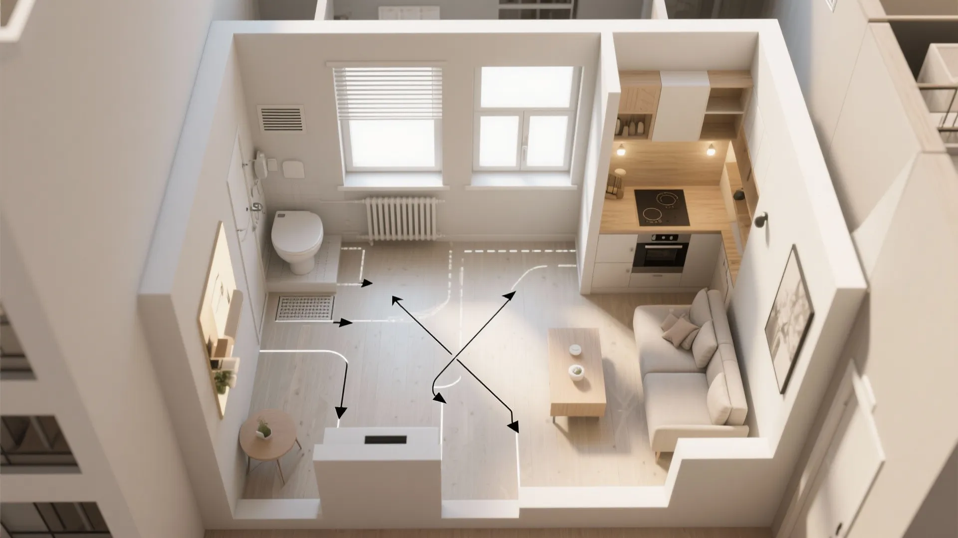 1. Map the flow: create intentional cross-ventilation paths