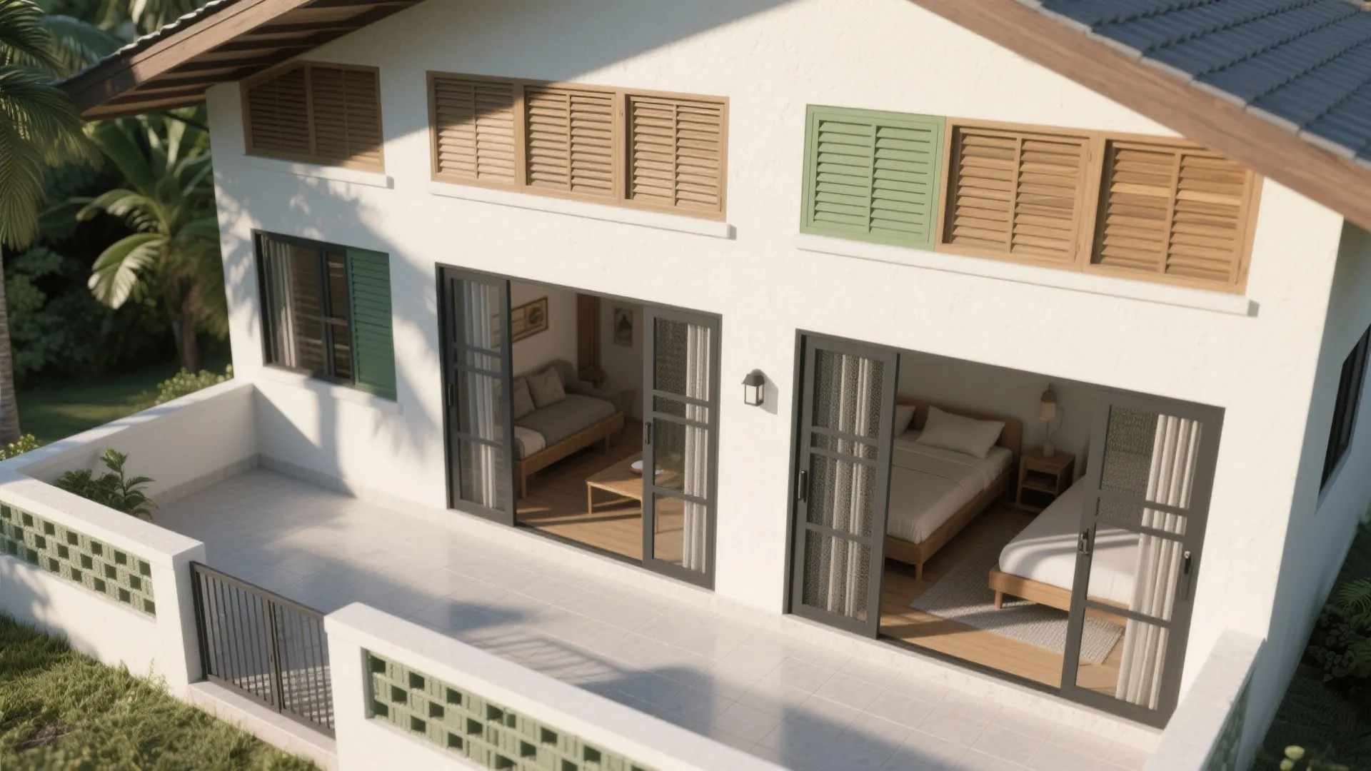 1) Climate-Smart Orientation and Cross-Ventilation