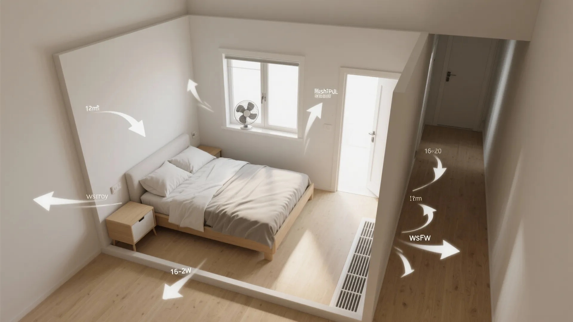 Cross Ventilation + Door Under‑cut Strategy