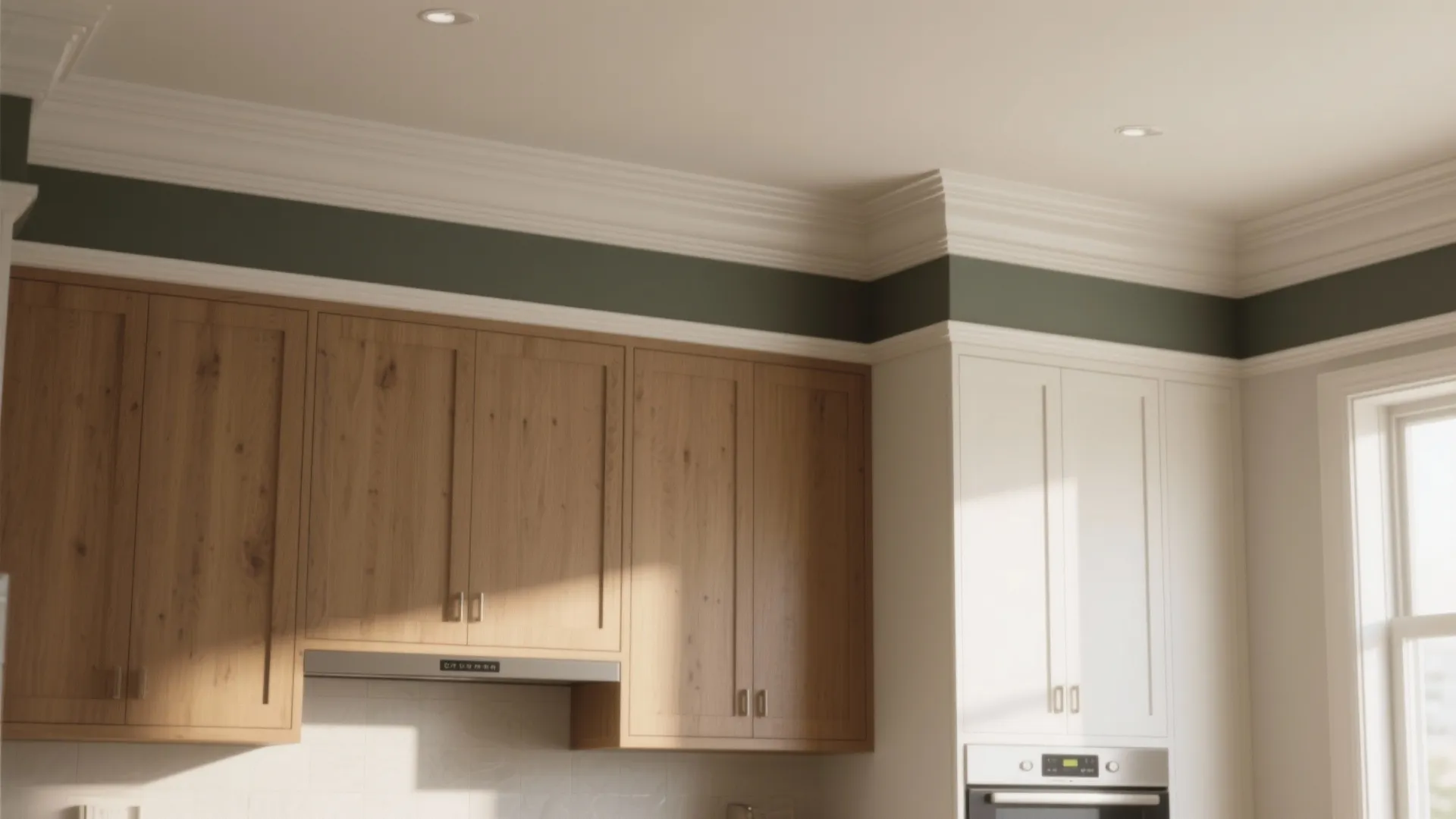 4. Architectural trim: crown molding and paint treatments