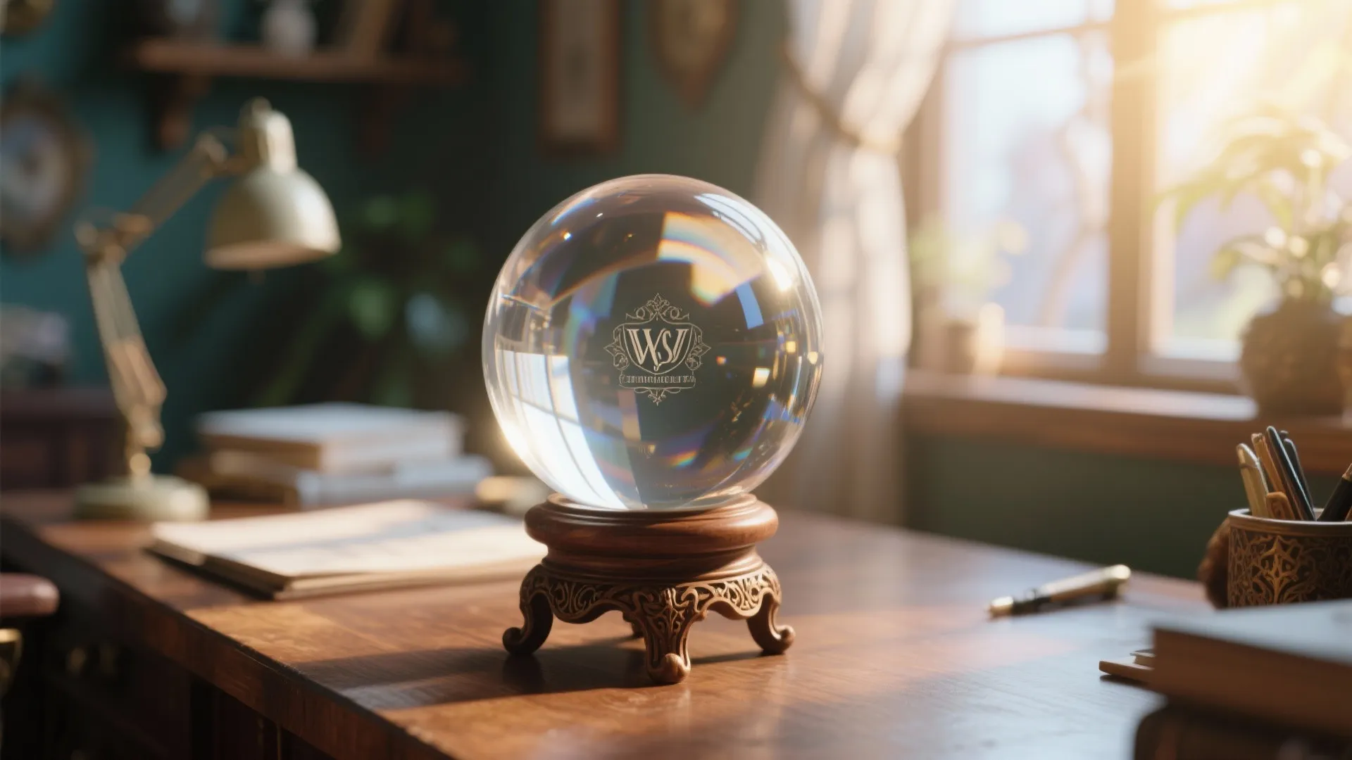 10. Crystal Ball and Desk Divination