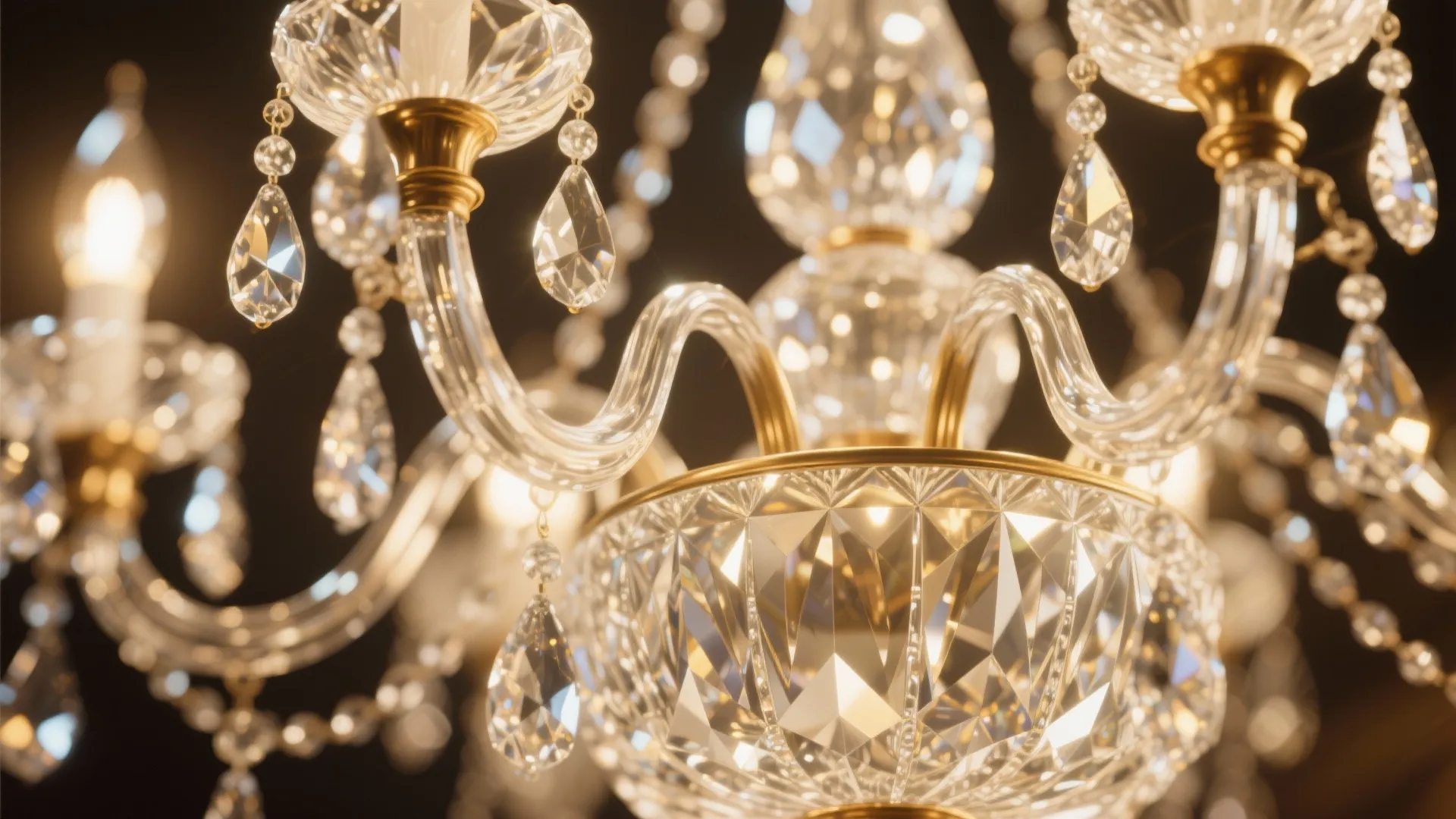1. Classic Crystal Chandelier