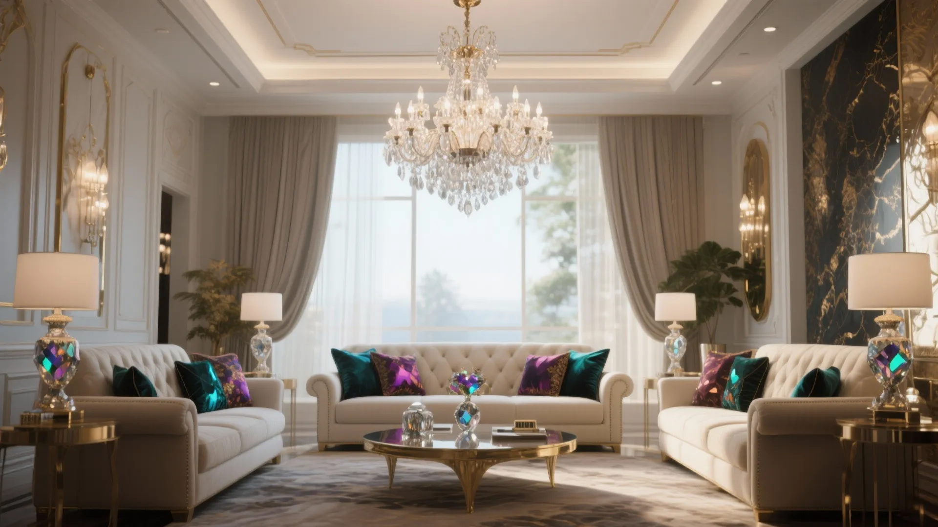 3. Statement Chandeliers