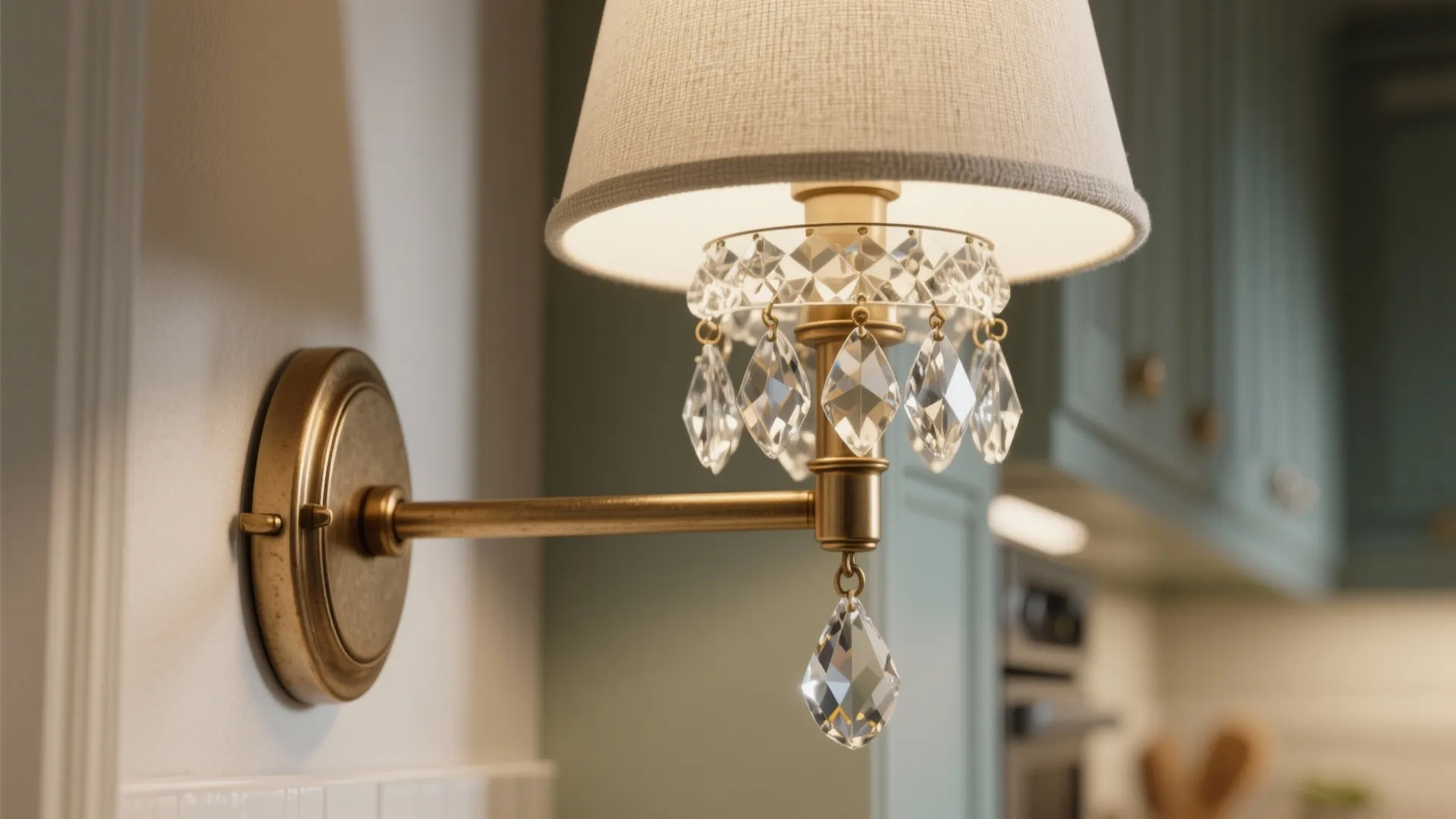 Layered elegance with chandelier wall lights