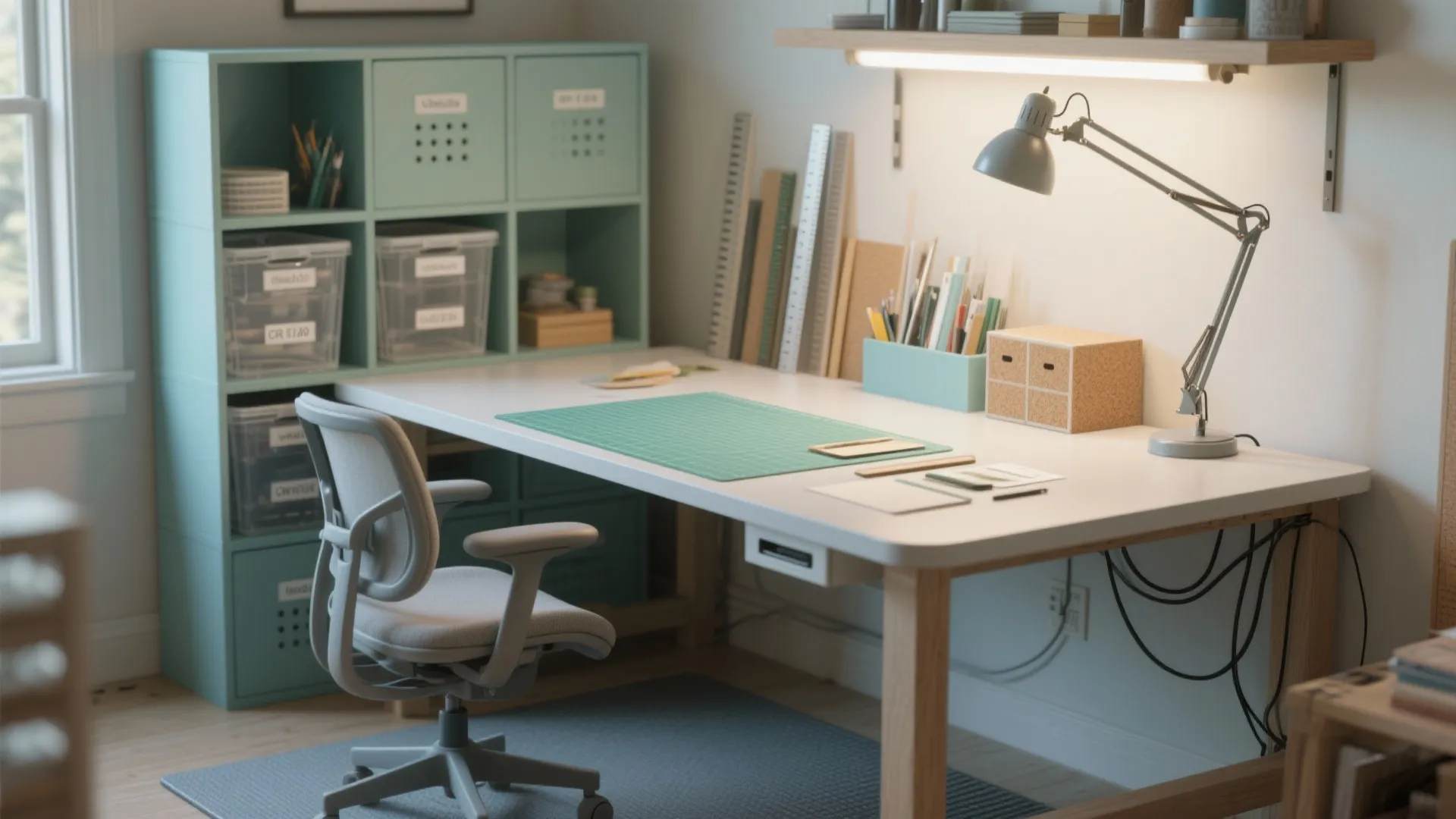 DIY Craft Table with Cube Storage: Space-Saving Ideas for Creatives: Fast-Track Guide to Building a Craft Table with Cube Organizers in Minutes