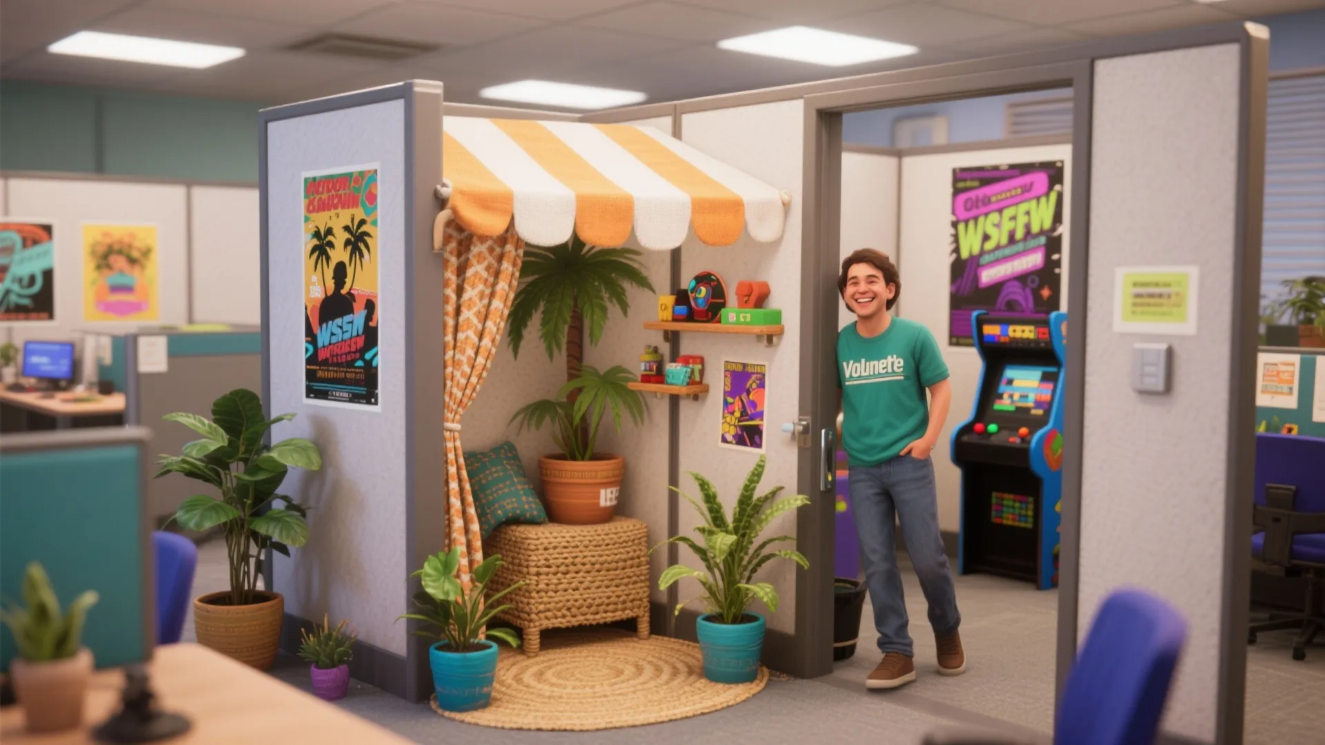 2. Mini Cubicle Makeover