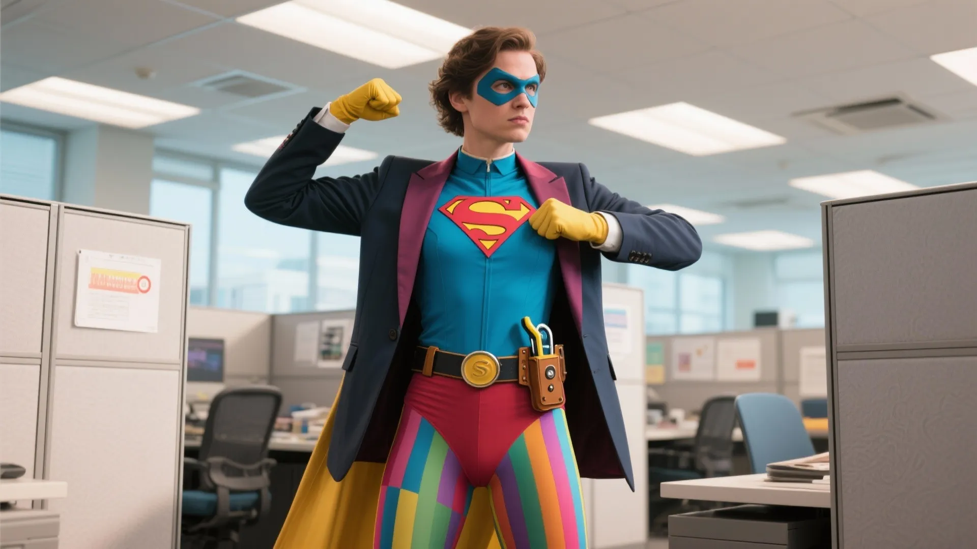 9. Cubicle Superhero