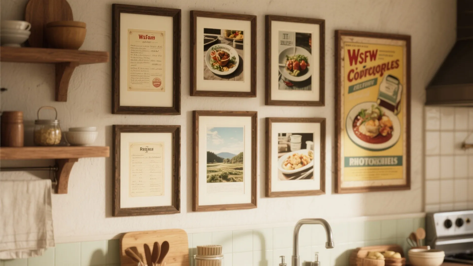 3. Gallery Wall of Culinary Memories