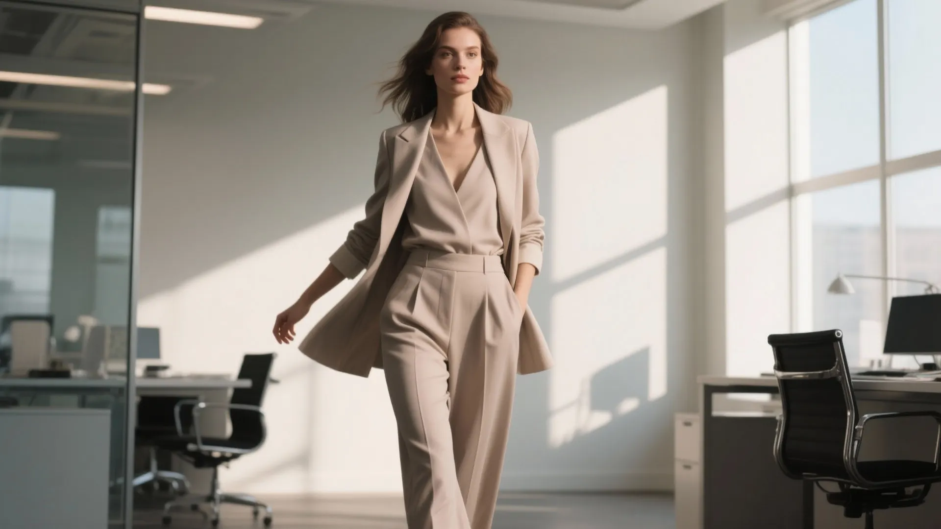 7. Culottes + Soft Blazer