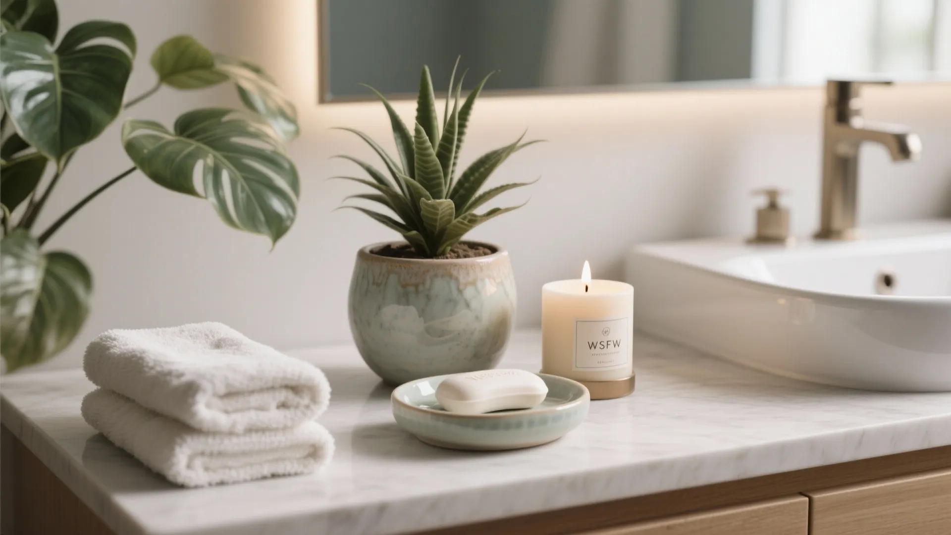 4. Add greenery and curated accessories