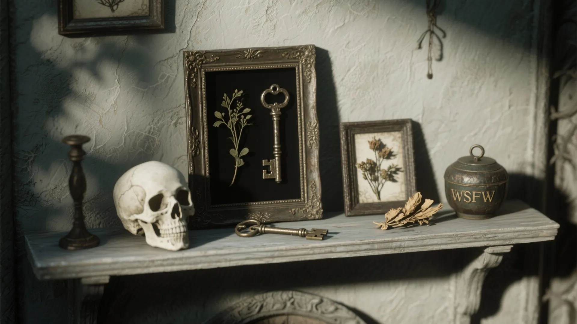 4. Curated Curios and Shadow Displays