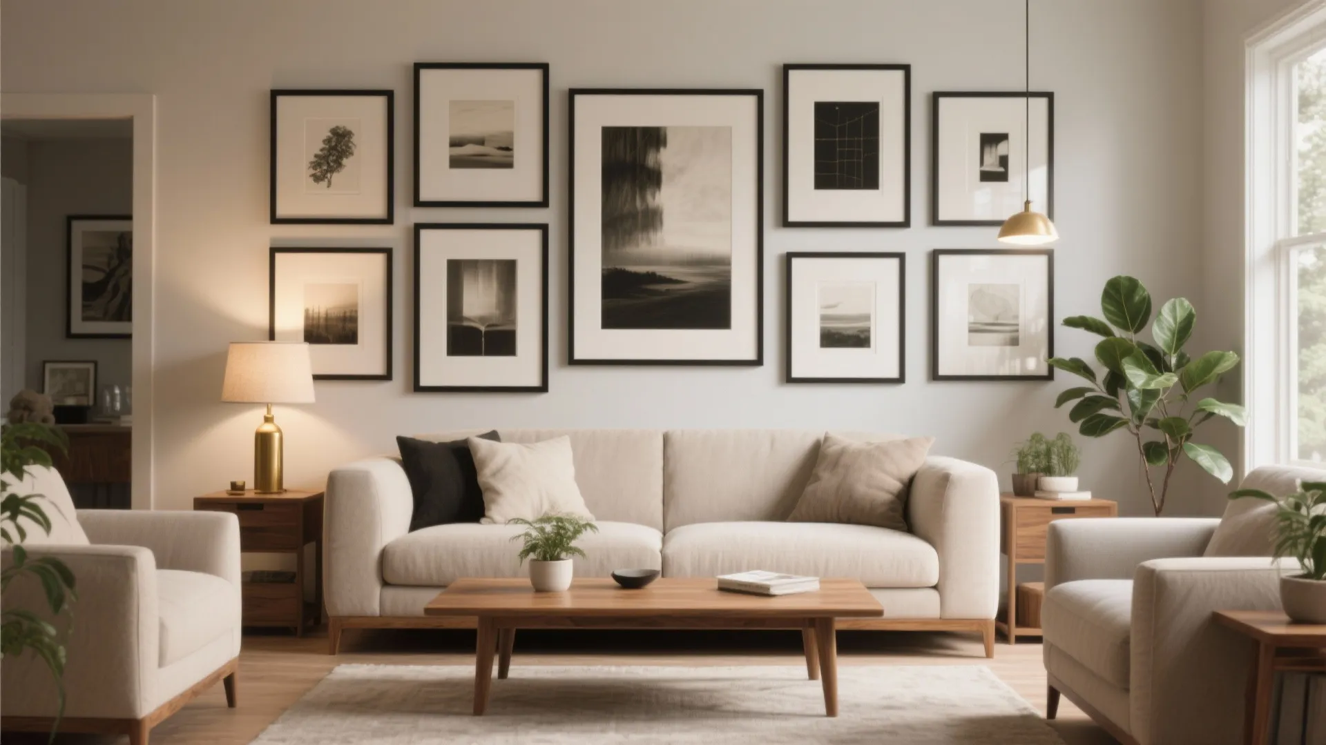Living Room Frames: Elevate Your Wall Decor Effortlessly: 1 Minute to a Stunning Living Room Transformation with Frames