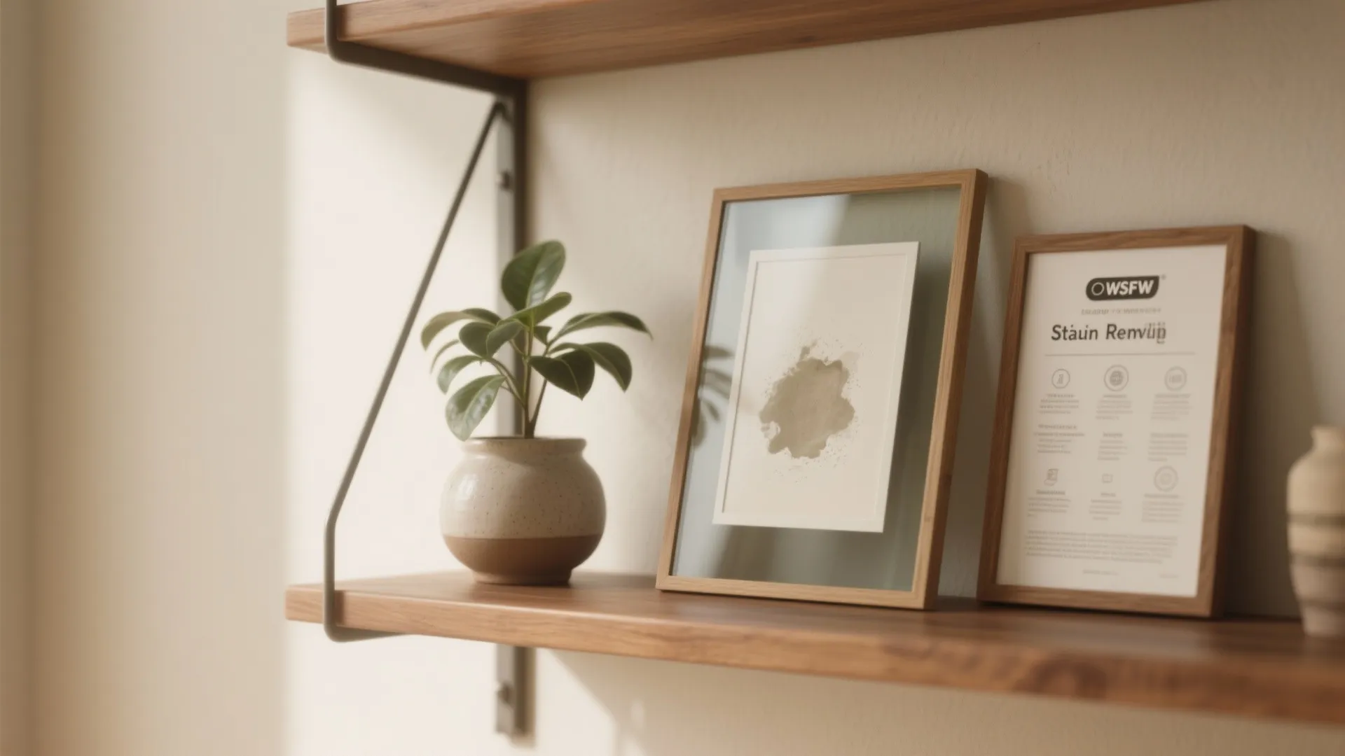 5. Small curated vignettes and framed instructions