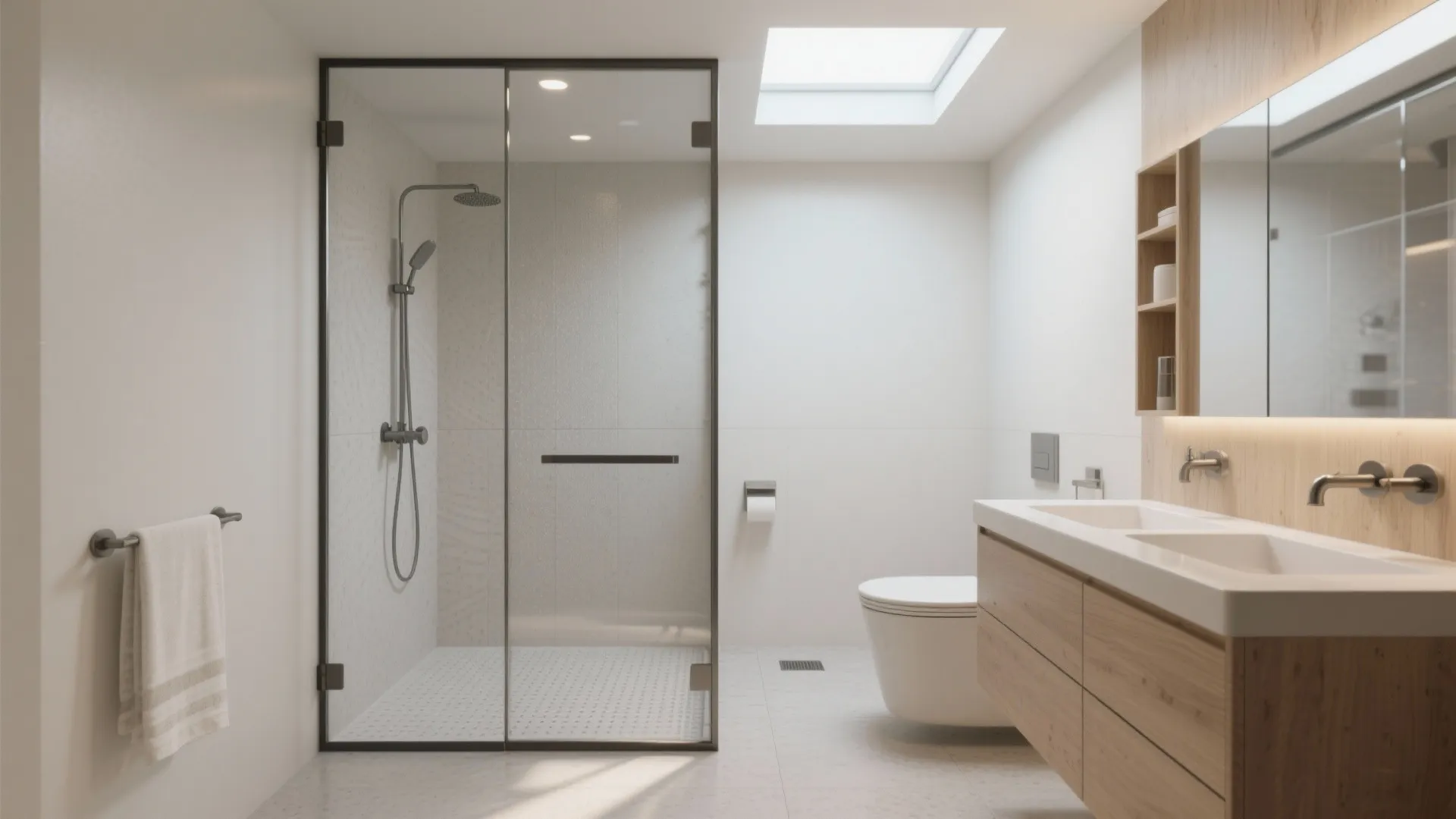 4. Curbless showers + glass for uninterrupted sightlines