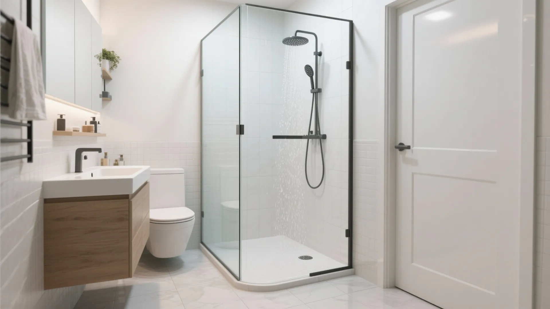 9. Curbless Shower Entry