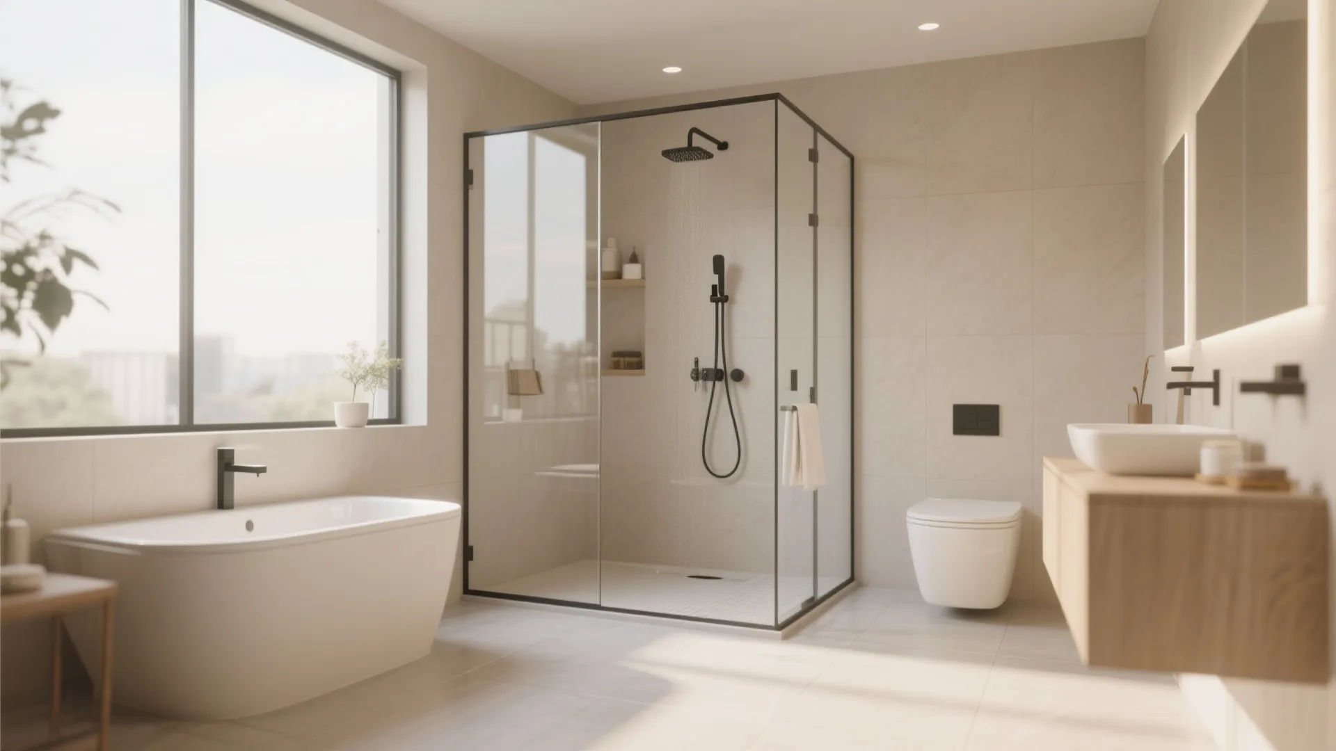 8. Curbless Shower with Seamless Flooring