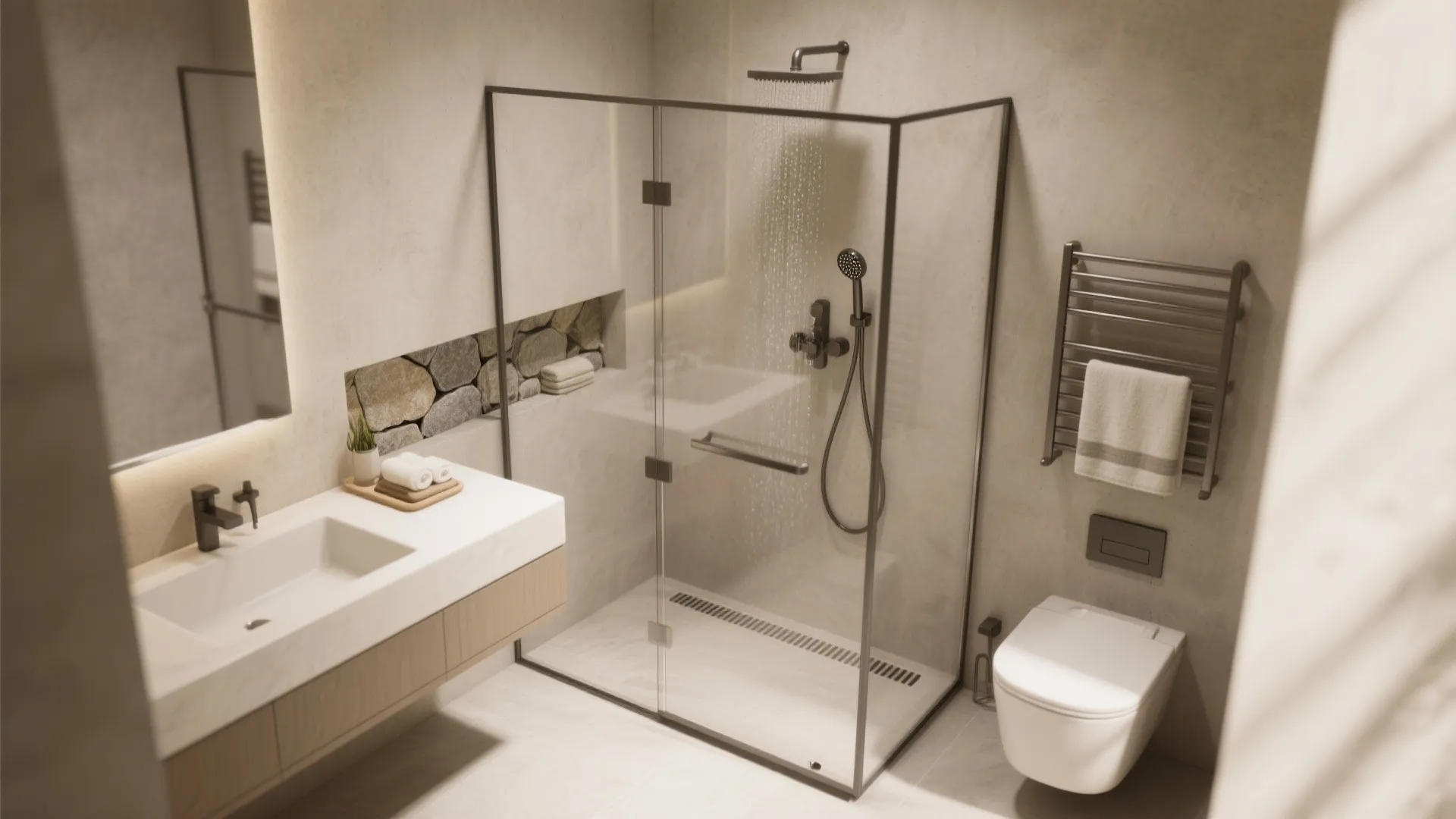 4) Curbless Shower = Instant Spa