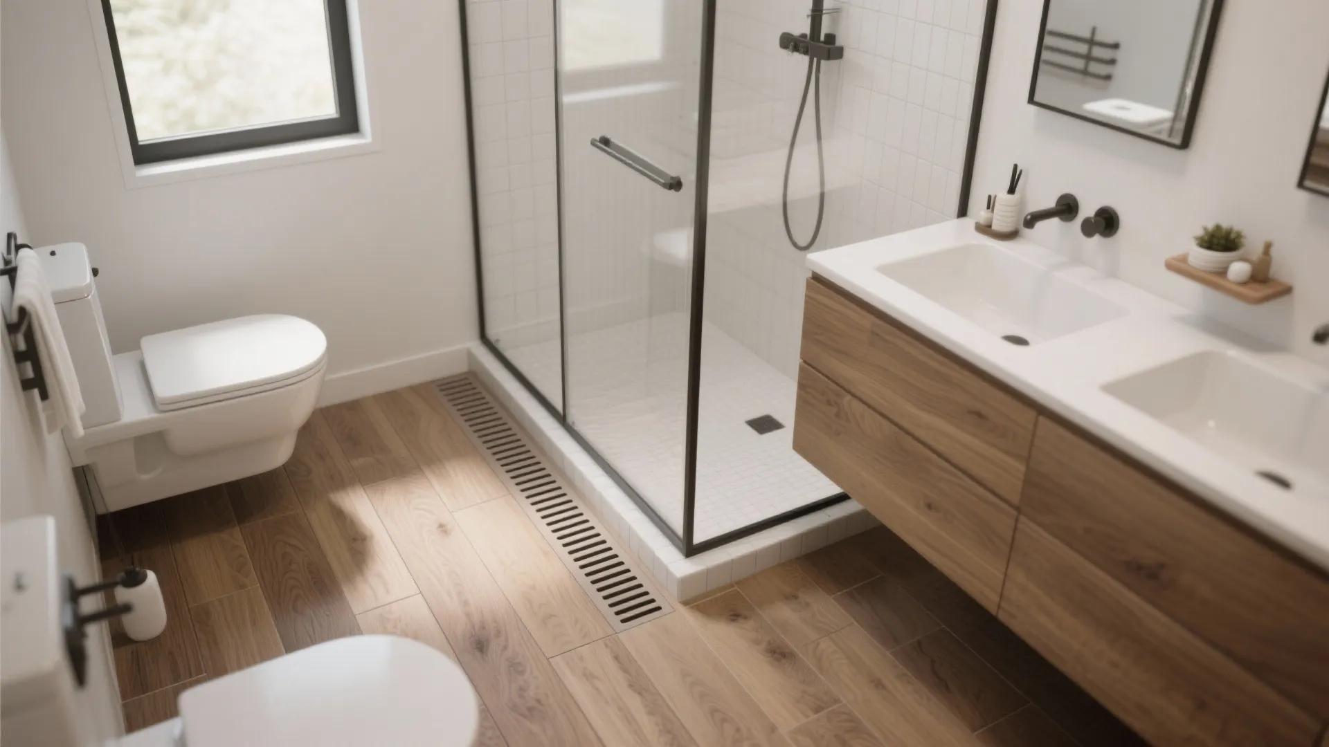 Carry Planks into a Curbless Shower