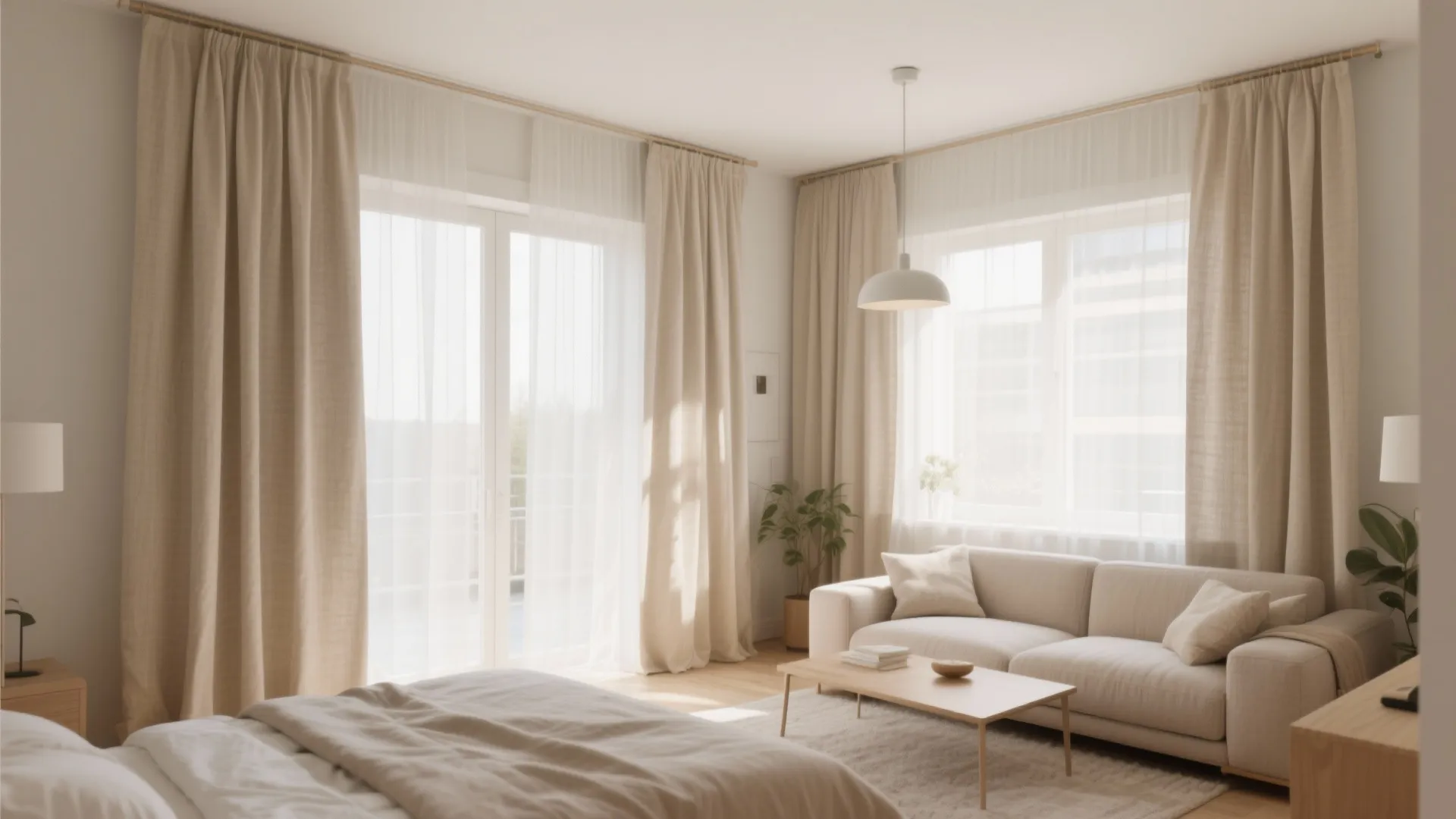 5. Ceiling-Mounted Curtains for Flex Separation
