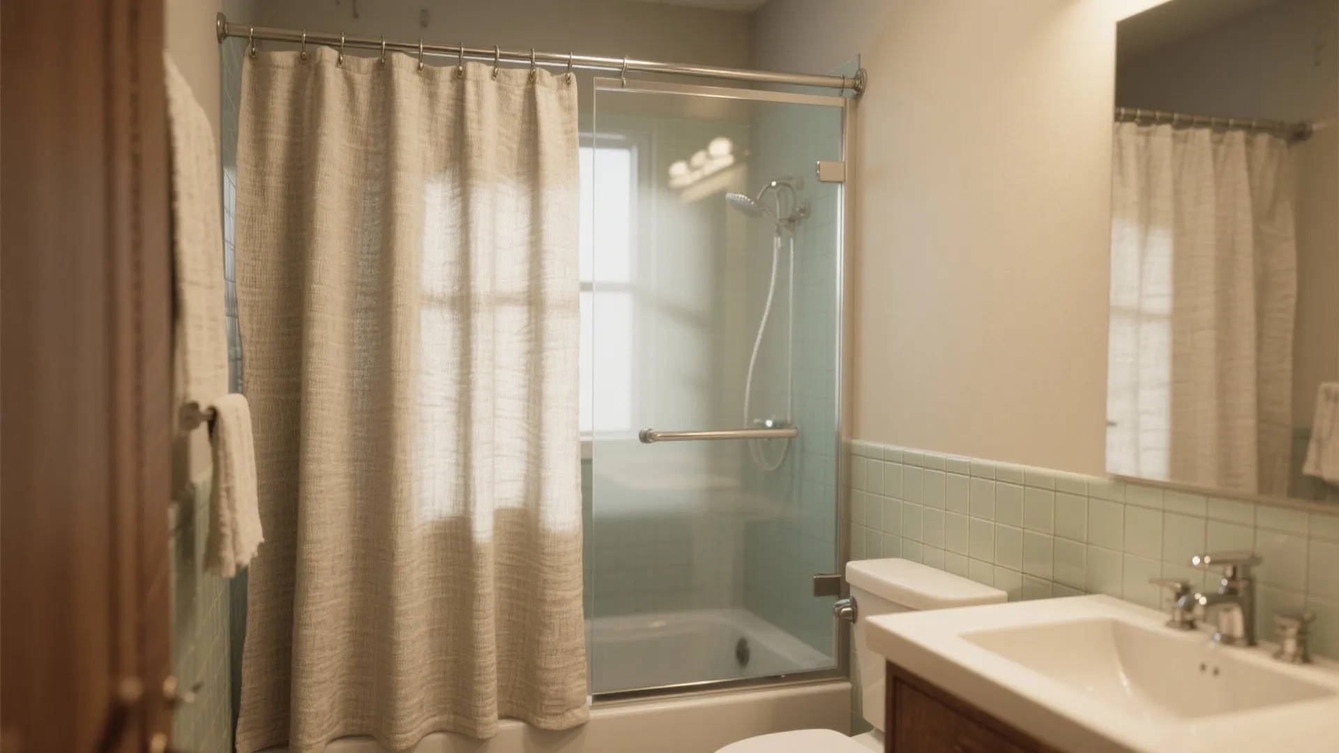 5. Curtain or hybrid curtain + glass combo