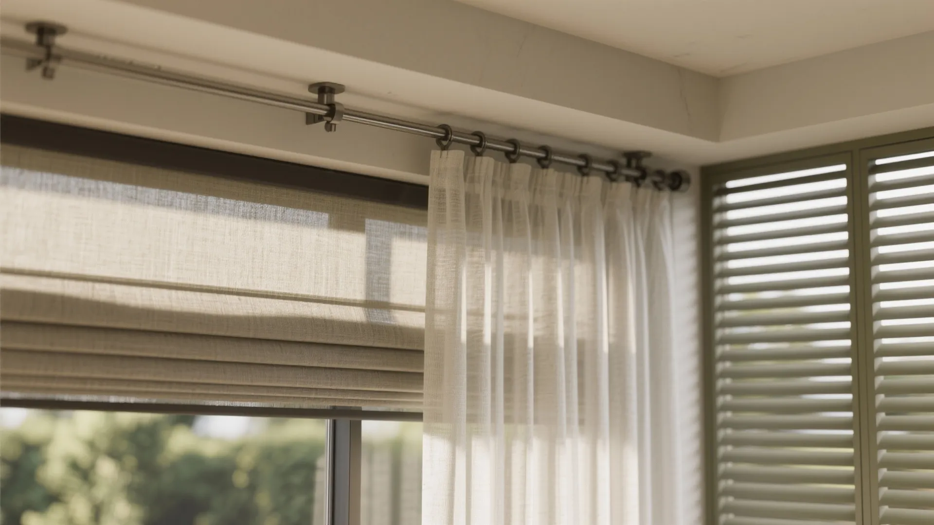 Inspiration 4: Dual-height curtains and a smart screen