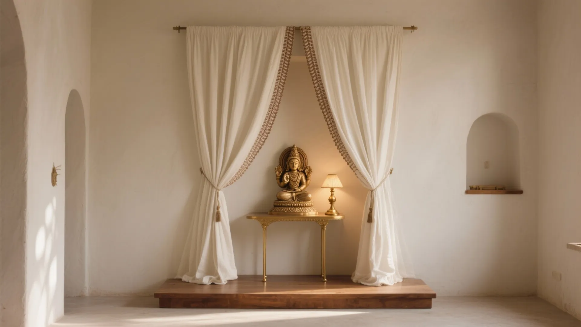 Curtain-Separated Platform for Flexible Homes