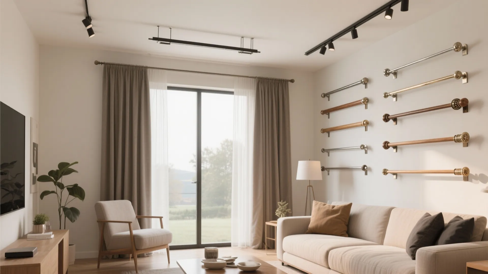 10 Stylish Curtain Rod Ideas for Your Living Room
