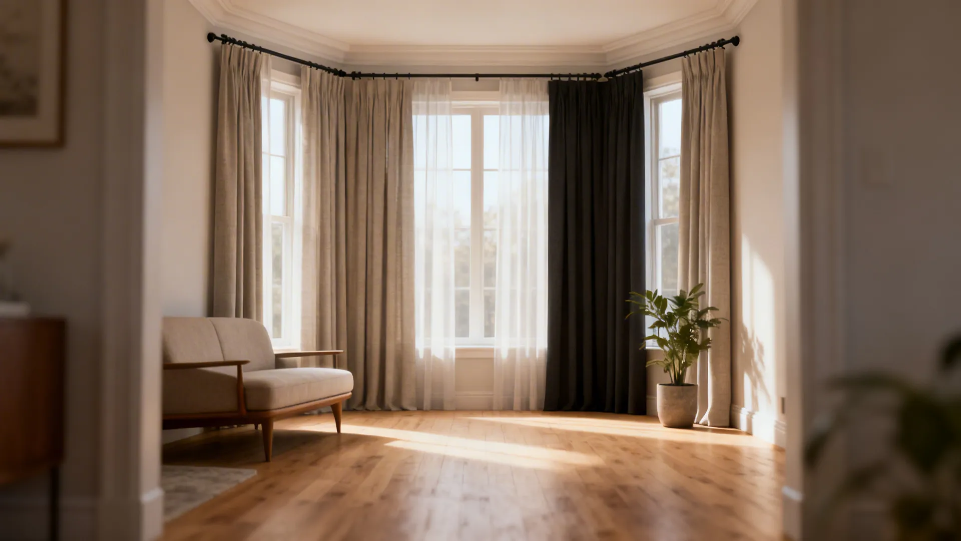 5 Easy Ways to Hang Curtain Rods in a Small Living Room