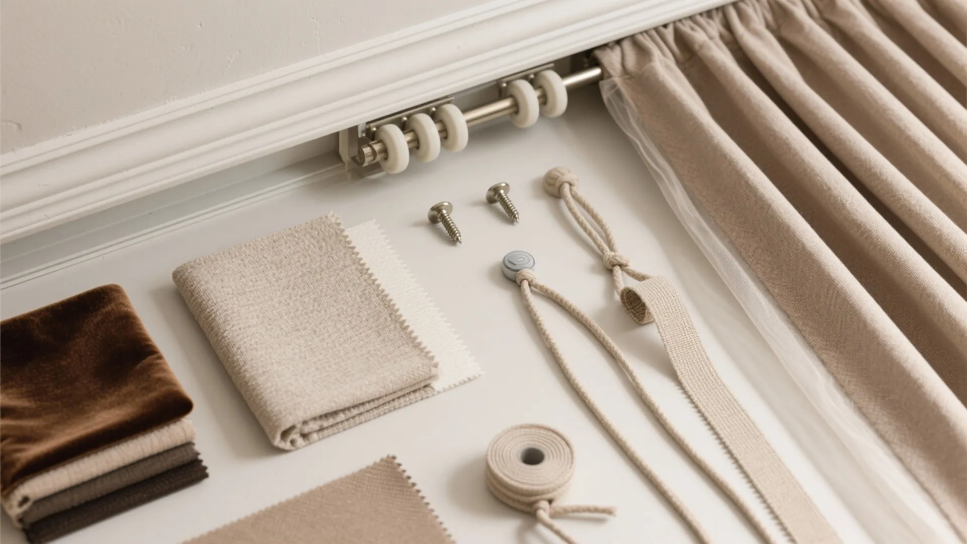 Textile and Track Systems for Flexible Privacy