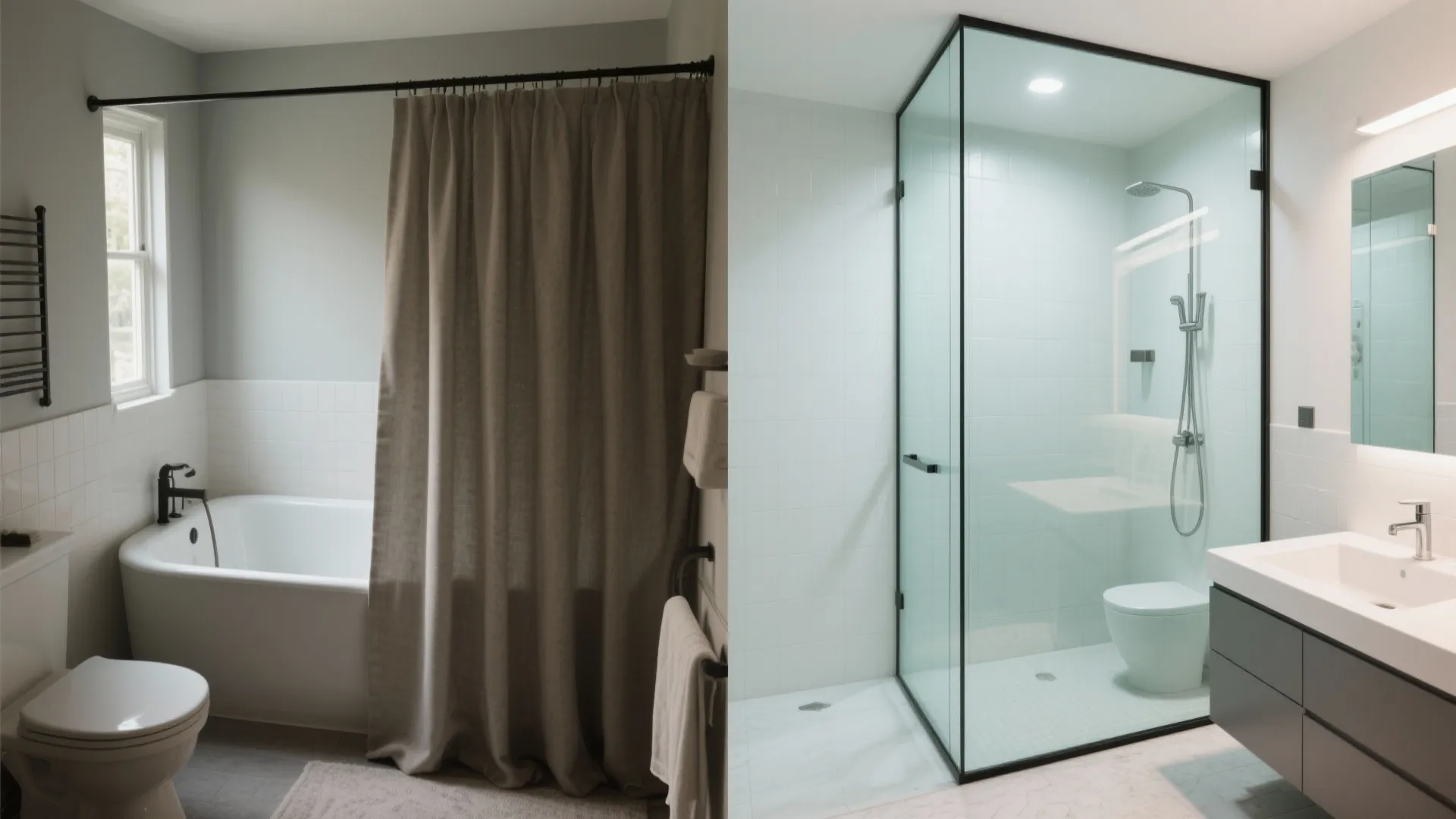 Frameless Glass for a Bright Tub-Shower Combo