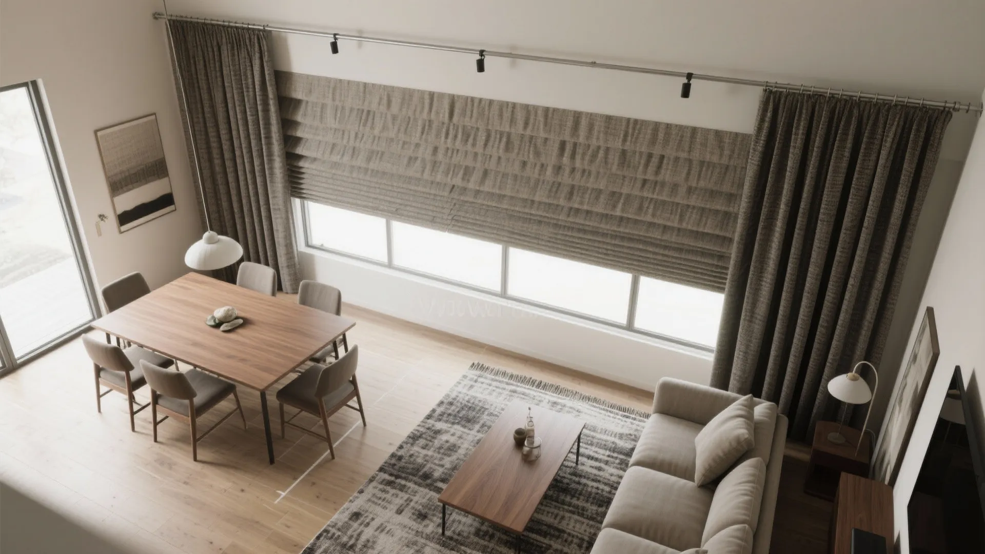 Curtains, Tracks, and Acoustic Layers