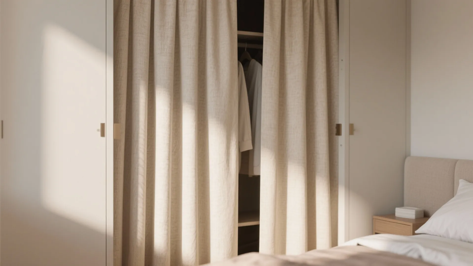 8. Curtains Instead of Doors