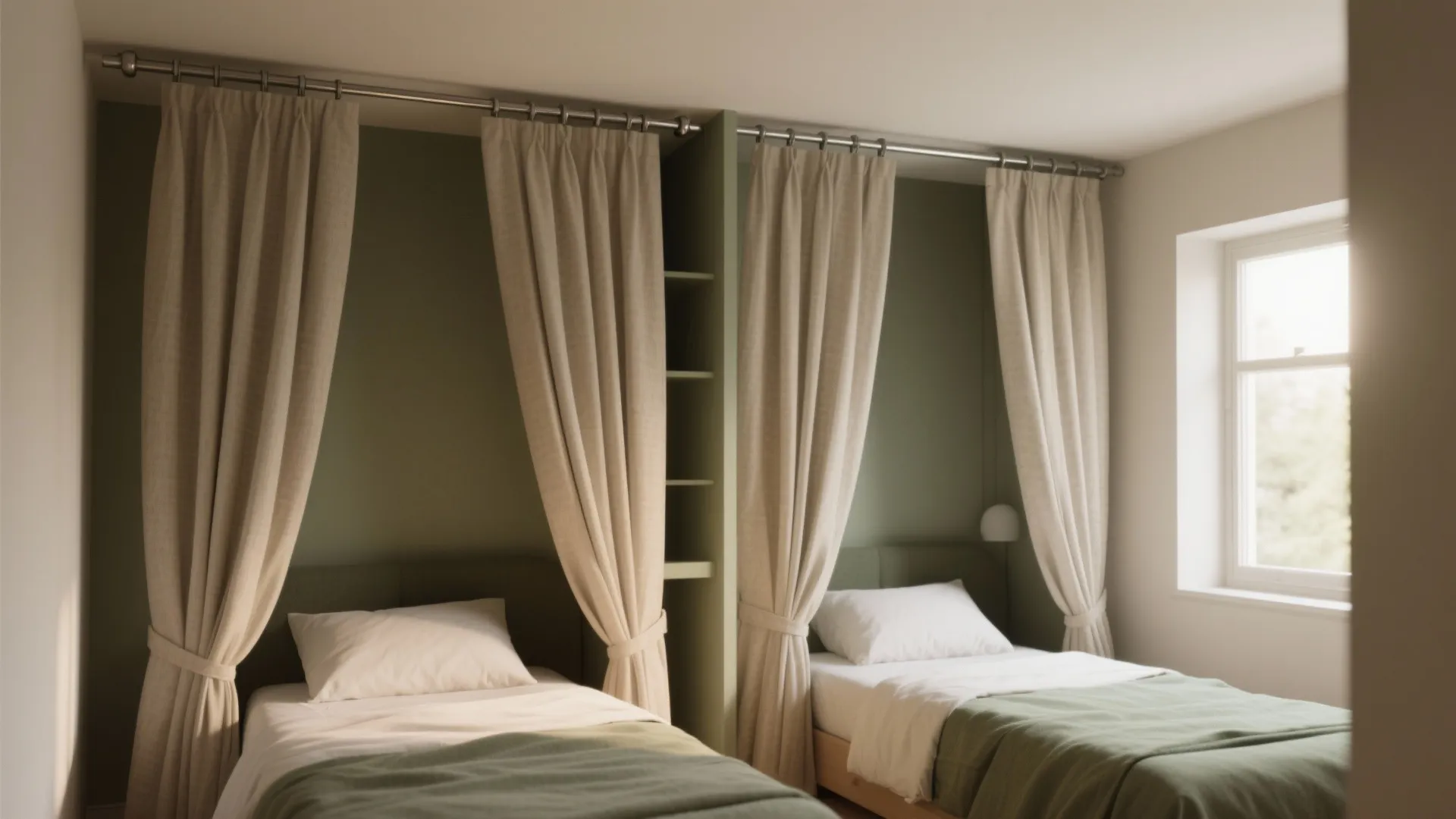 1. Curtain Zones: Soft, Affordable, Flexible
