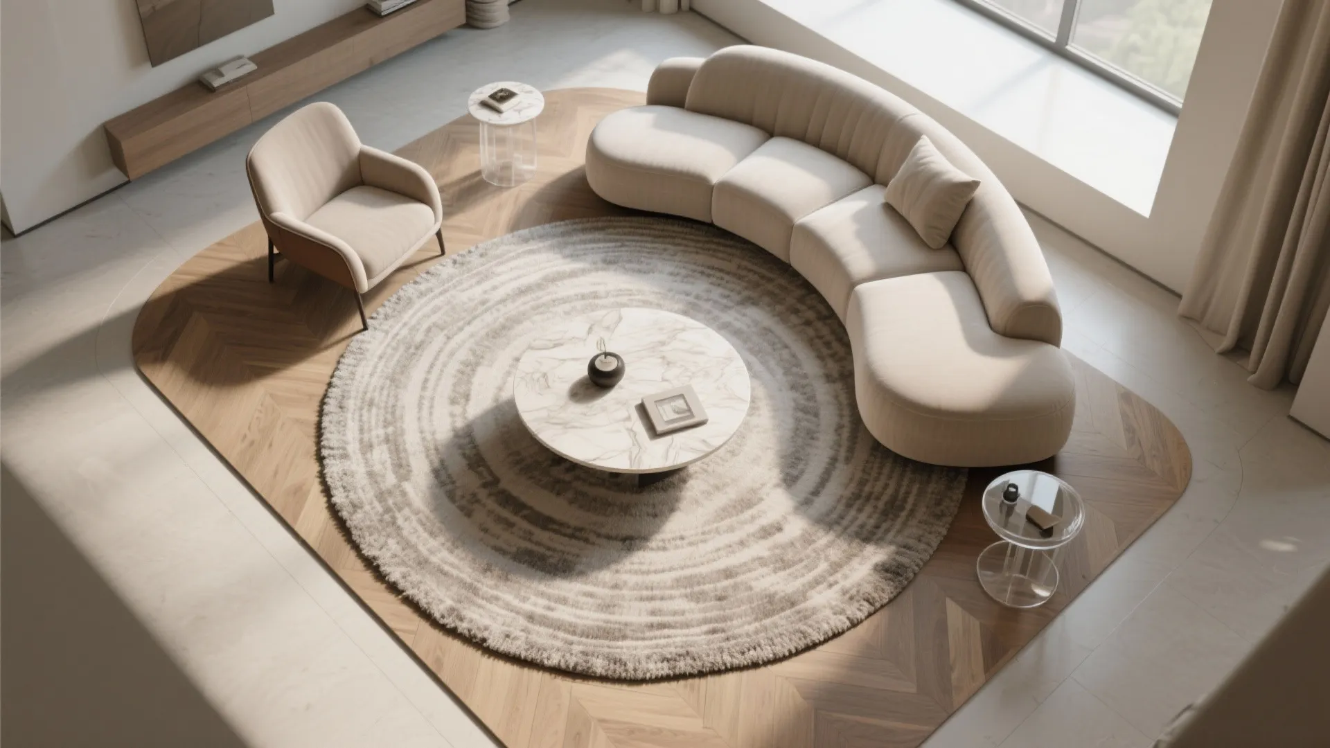 Curves and diagonals: soften odd angles and improve flow