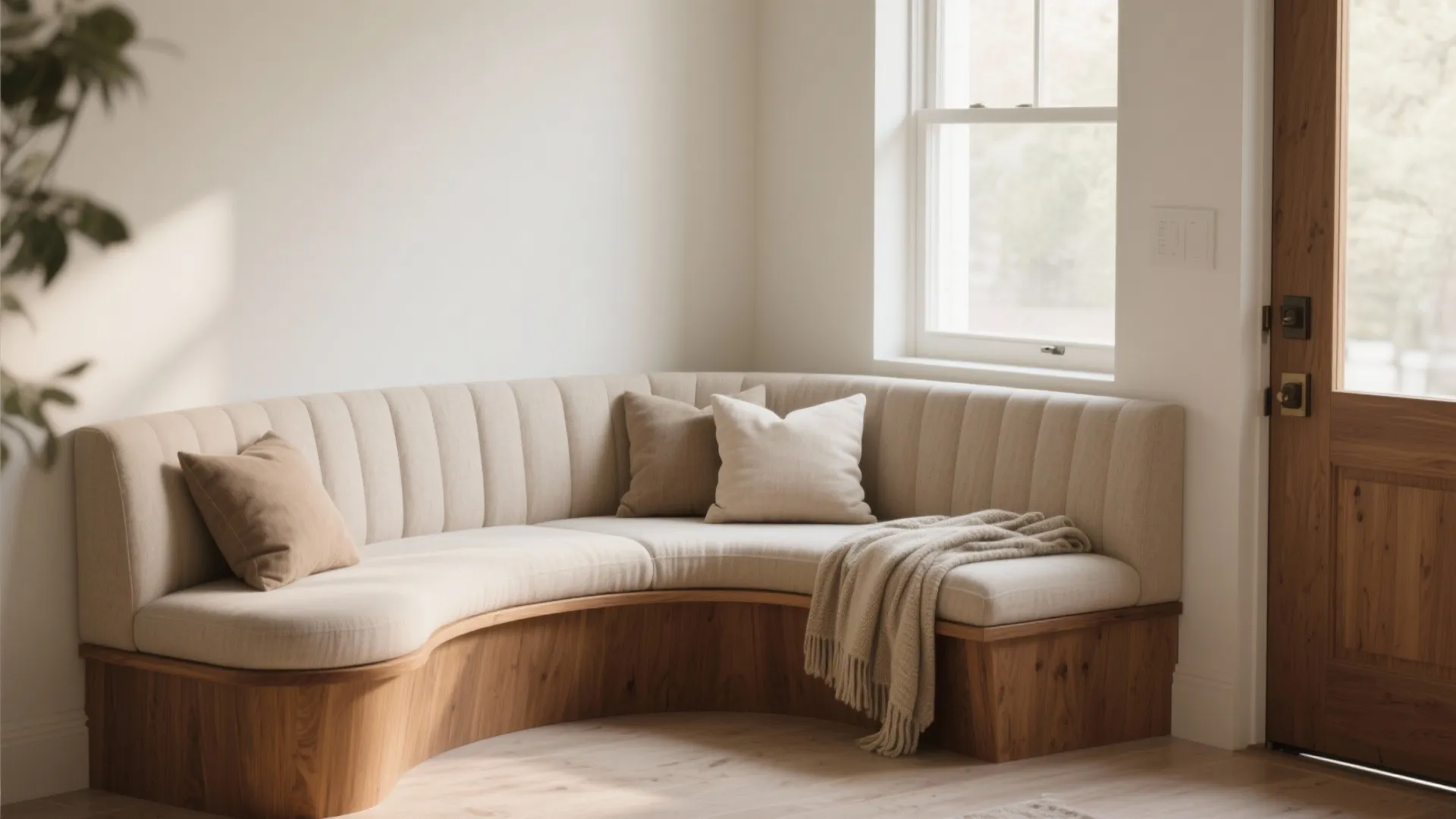 3. Curved Bench Seating