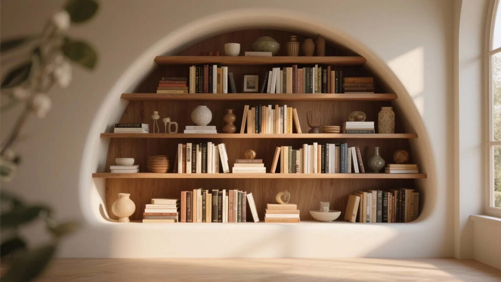 10. Built-In Book Niche