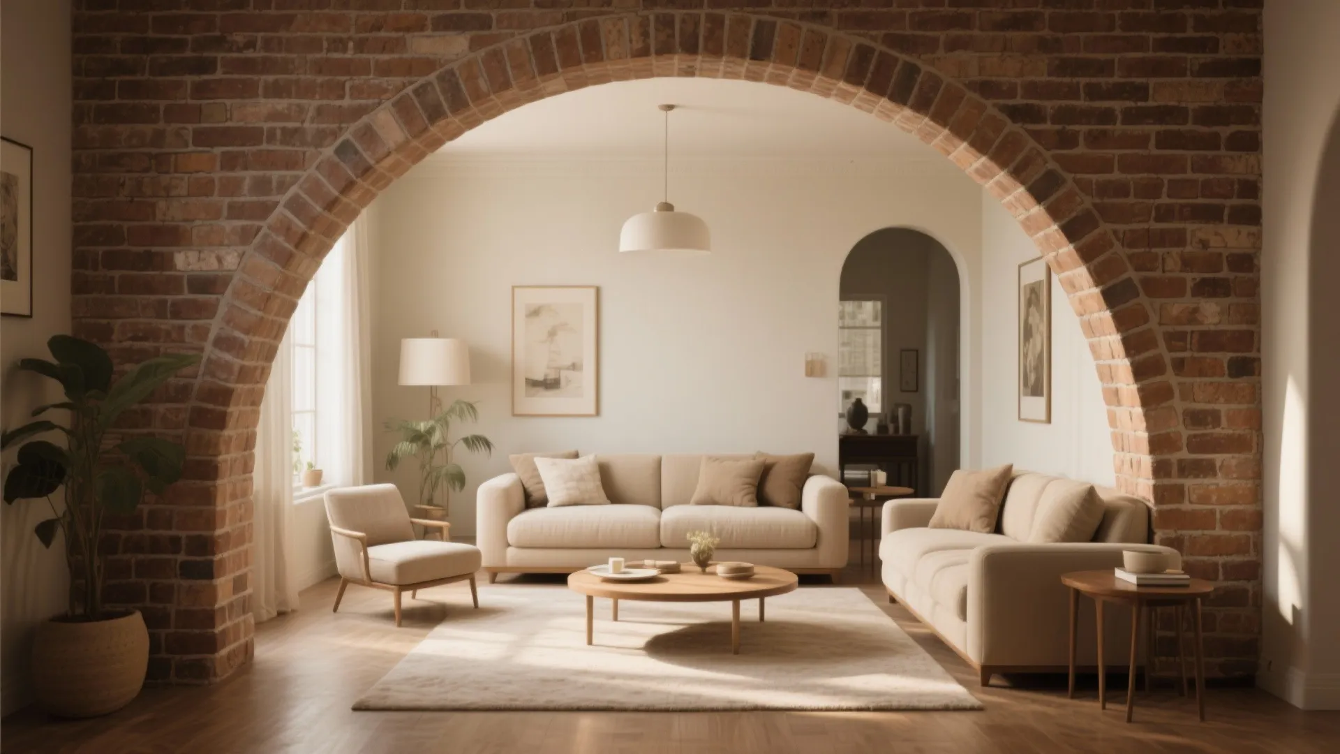 8. Curved Arch Brick Feature