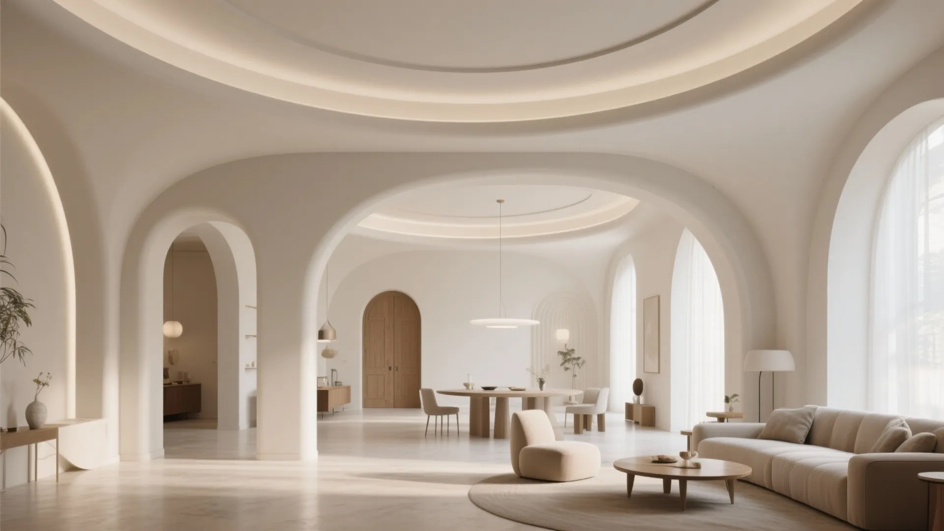 Gentle Curves and Arched Motifs