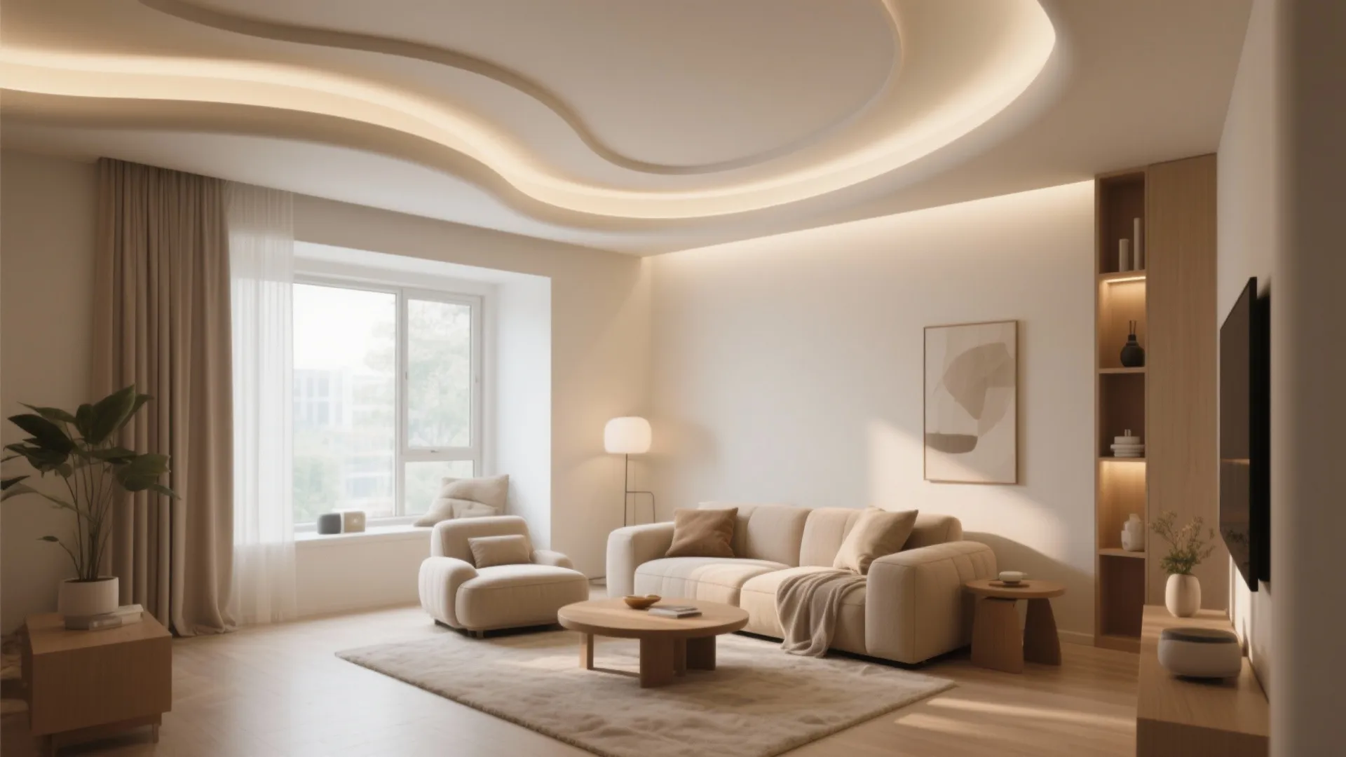 Creative Ideas for Curved False Ceilings: Maximize Space and Style with Curved Designs