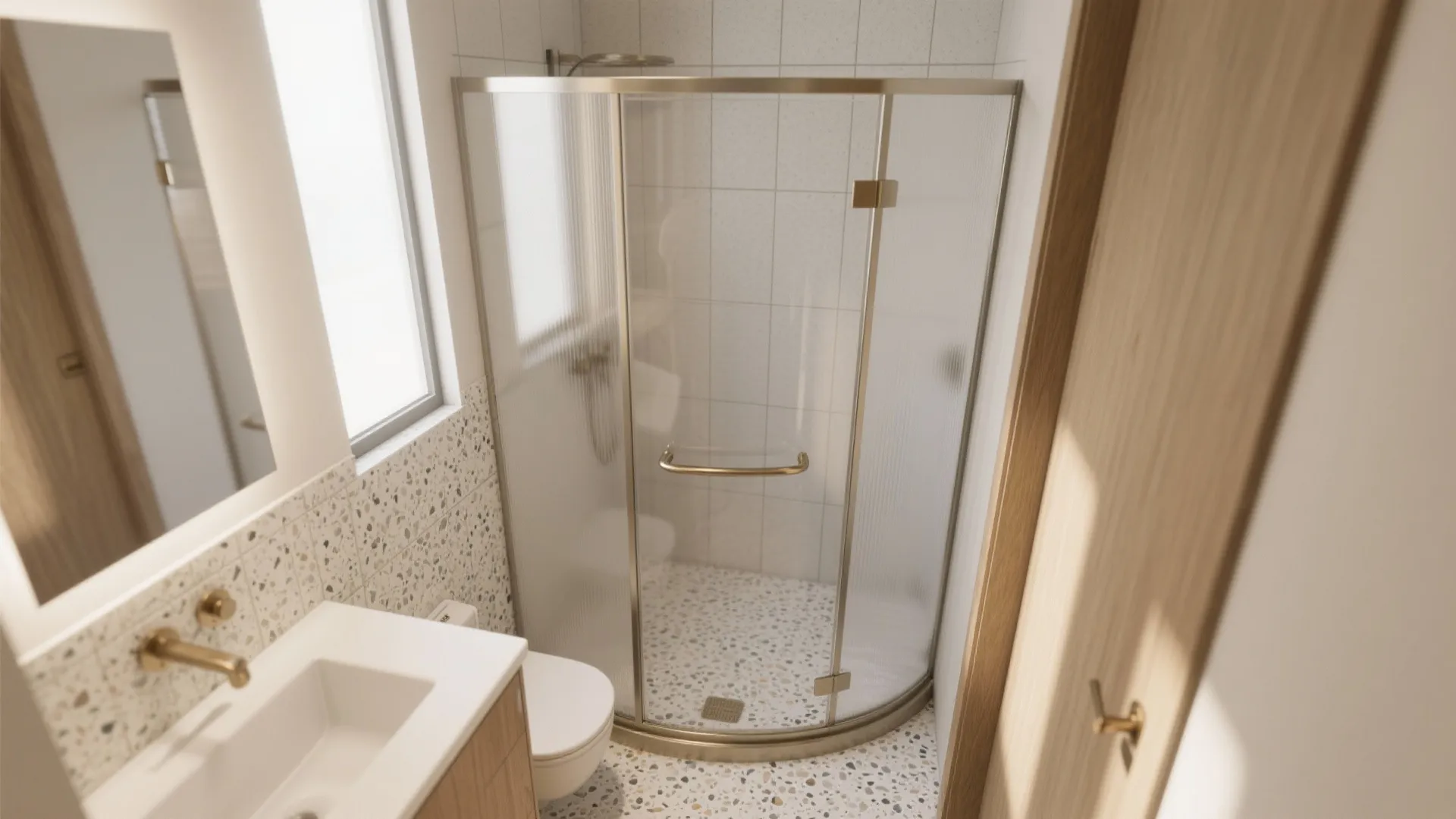 Curved Glass to Soften Tight Corners