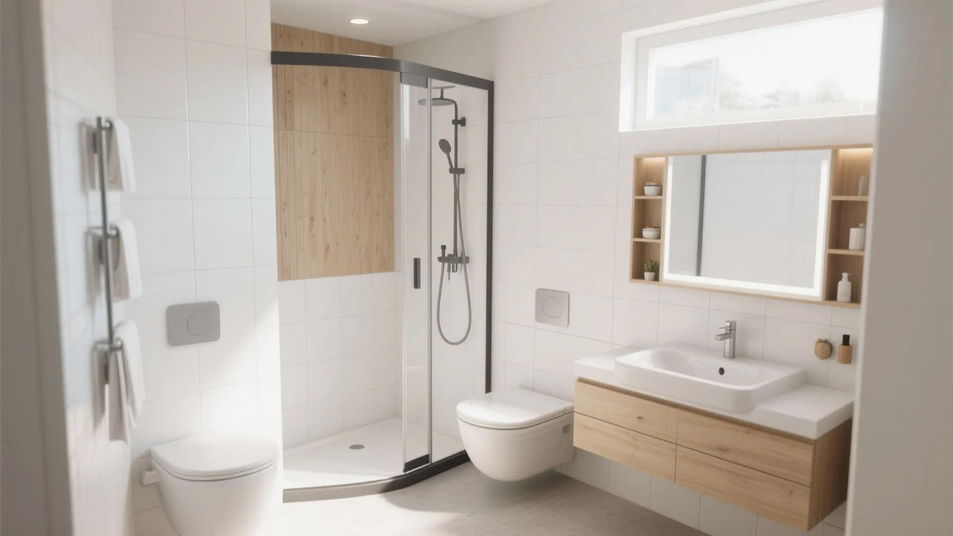 9. Curved or corner fittings