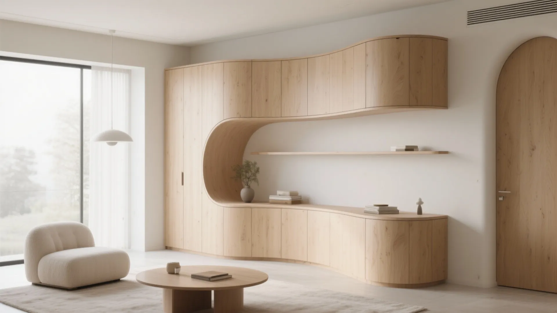 8. Curved Corner Cabinet