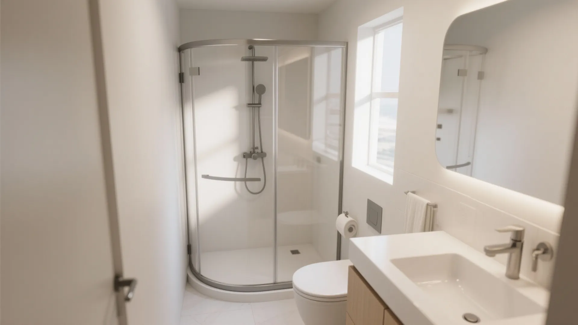 Curved Corner Shower