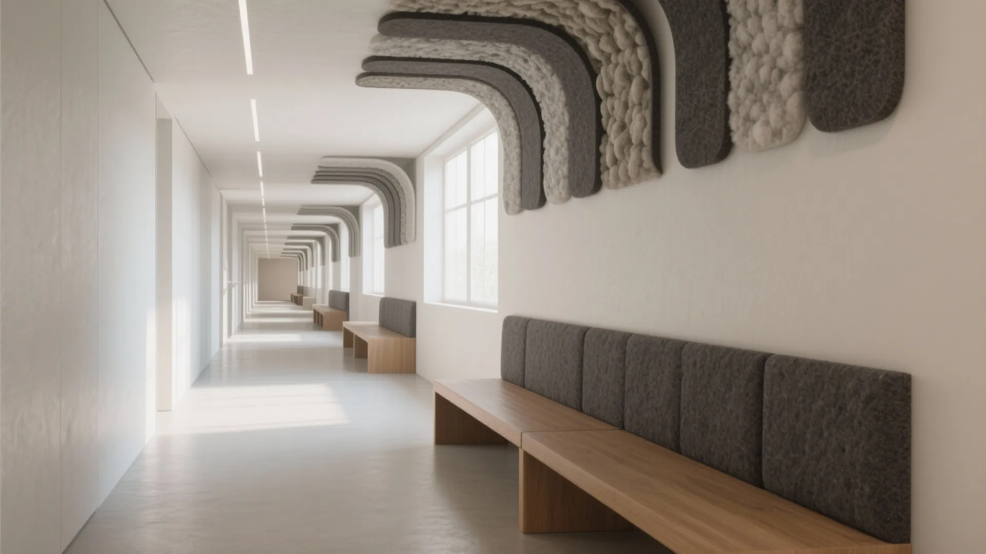 Curved Baffles and Layered Assemblies for Tough Rooms