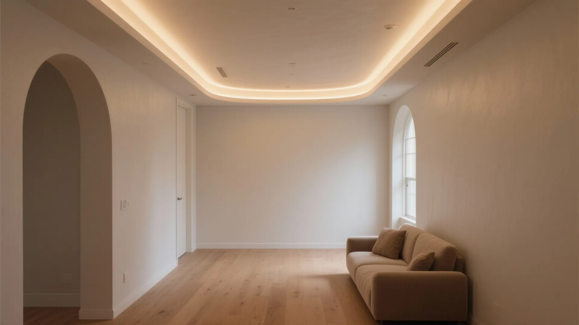 Soft Cove Lighting with Curved Edges