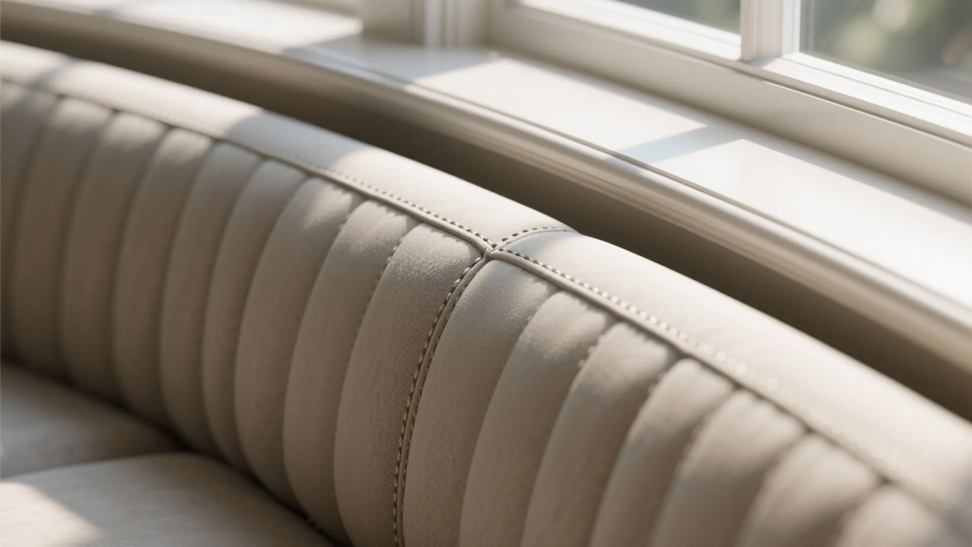 3) Bay Window Banquette with Curved Edge