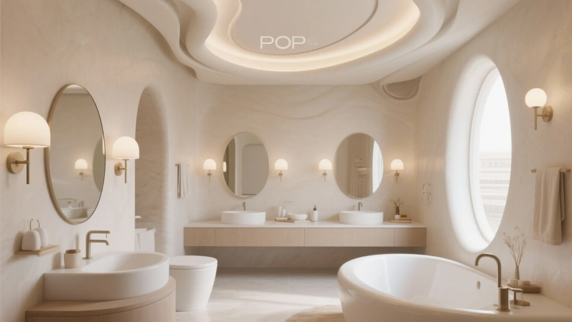 Curved Edge POP Ceiling