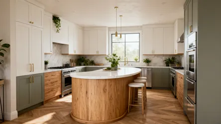 5 Curved Kitchen Island Ideas With Seating